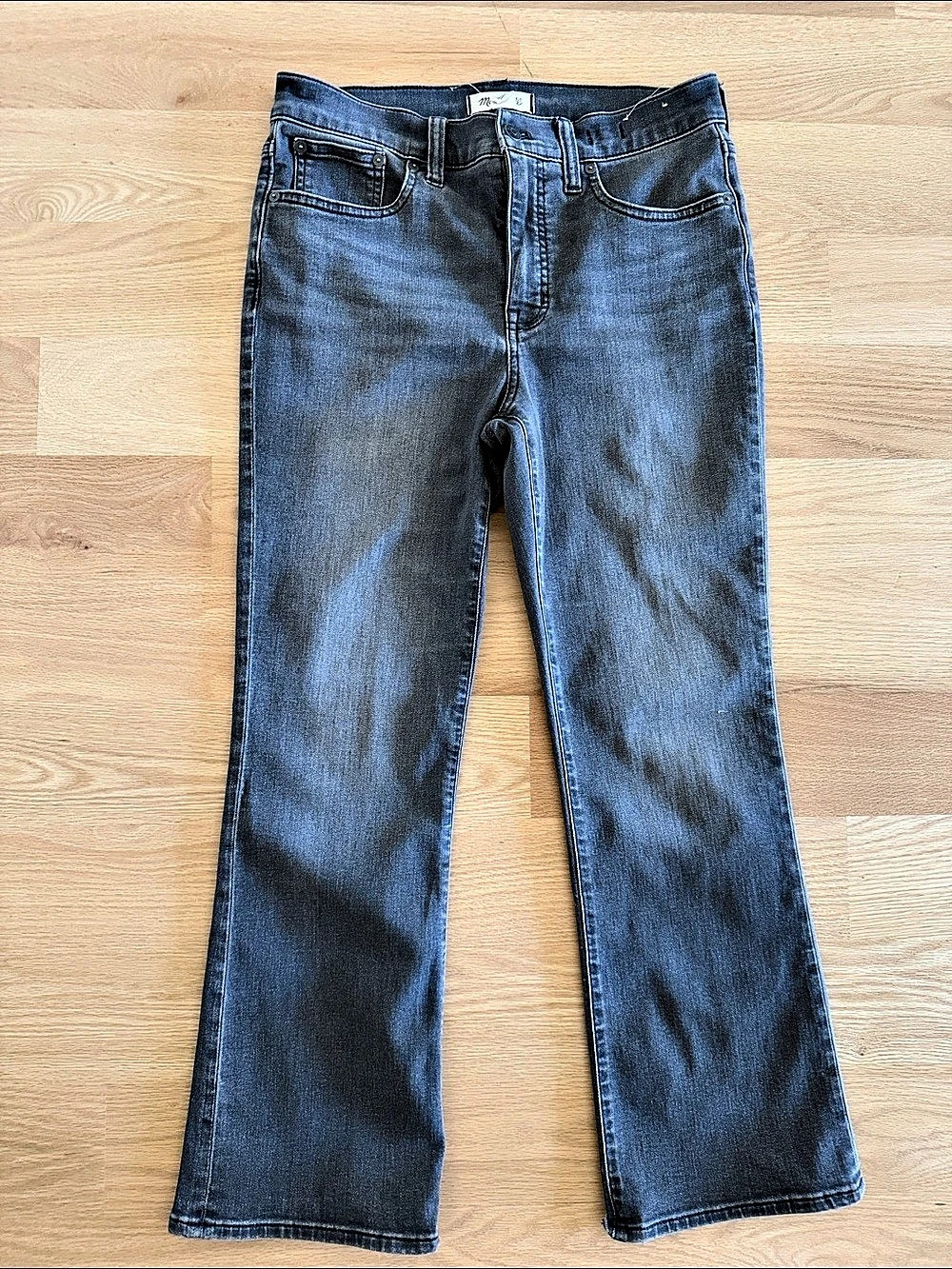 Madewell Mid-Rise Kick Out Jeans Gray Kick Out Jeans Waist 29 Like New